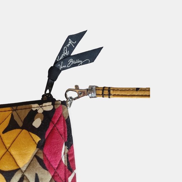Vera Bradley Quilted Pushlock Wristlet in Bittersweet - Picture 4 of 6